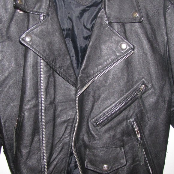 Vintage Cosa Nova Black Leather jacket - Picture 5 of 9